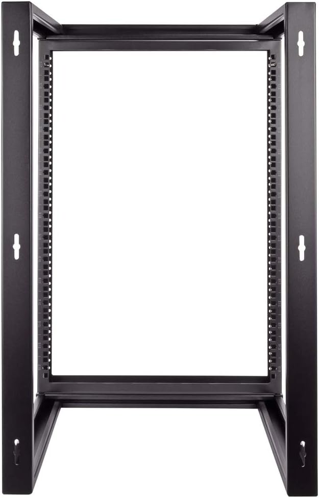 15U Wall Mount Open Frame 19 Inch Rack Black F8050