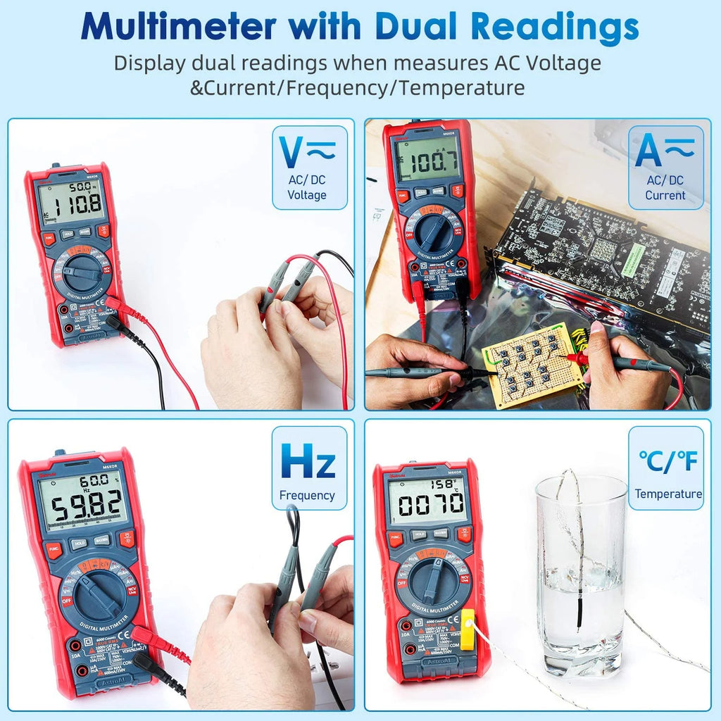 TRMS 6000 Counts Auto-Ranging Digital Multimeter H1851