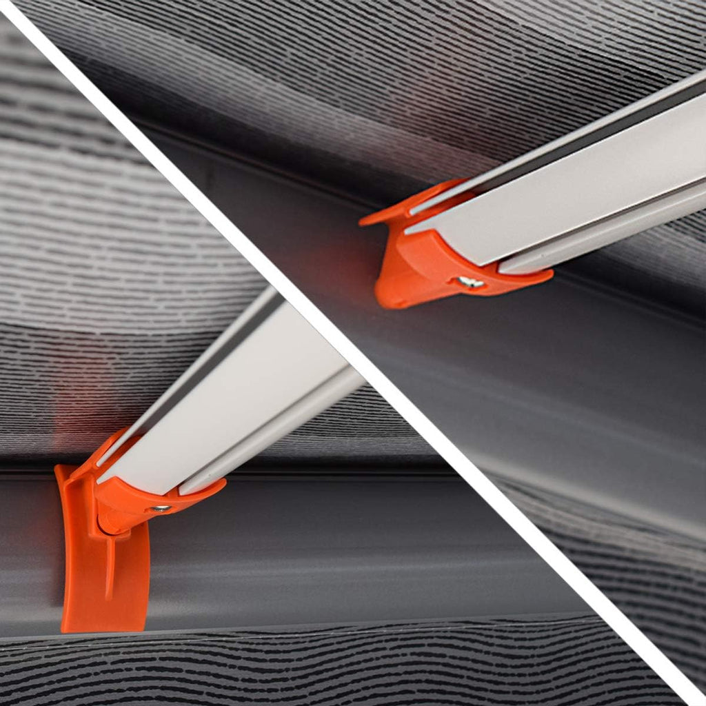 RV Awning Curved Rafter White A663