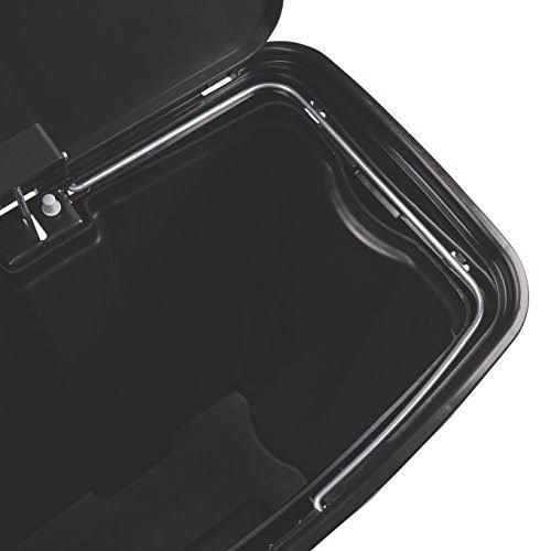 Black 13.2 Gal Plastic Step-On Trash Can L808