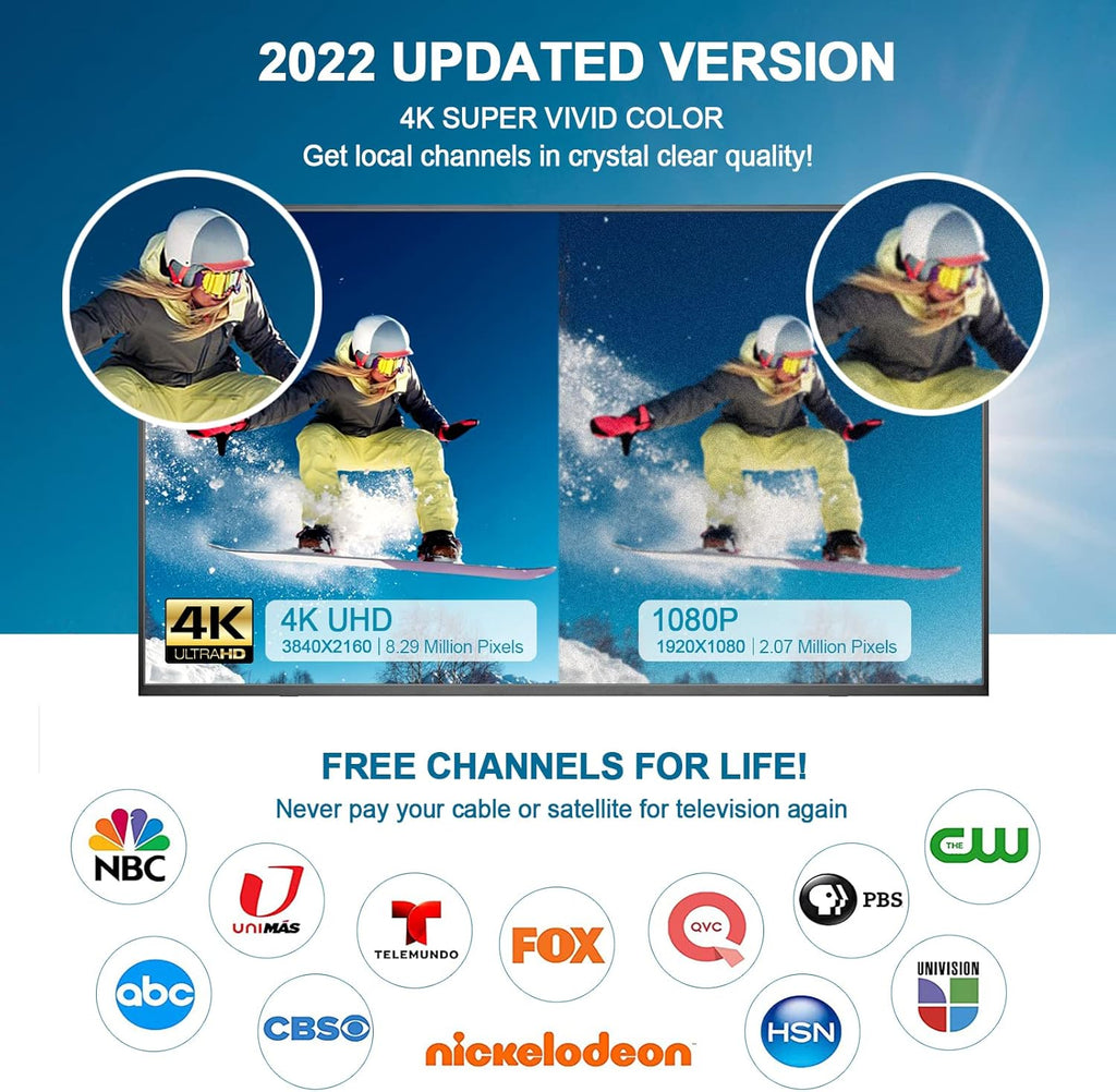 Amplified HD TV Antenna with 33ft Coaxial Cable G19583
