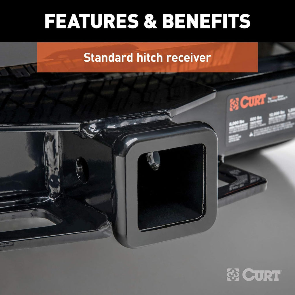 Class 3 Trailer Hitch, 2-Inch Receiver, Black Z926200