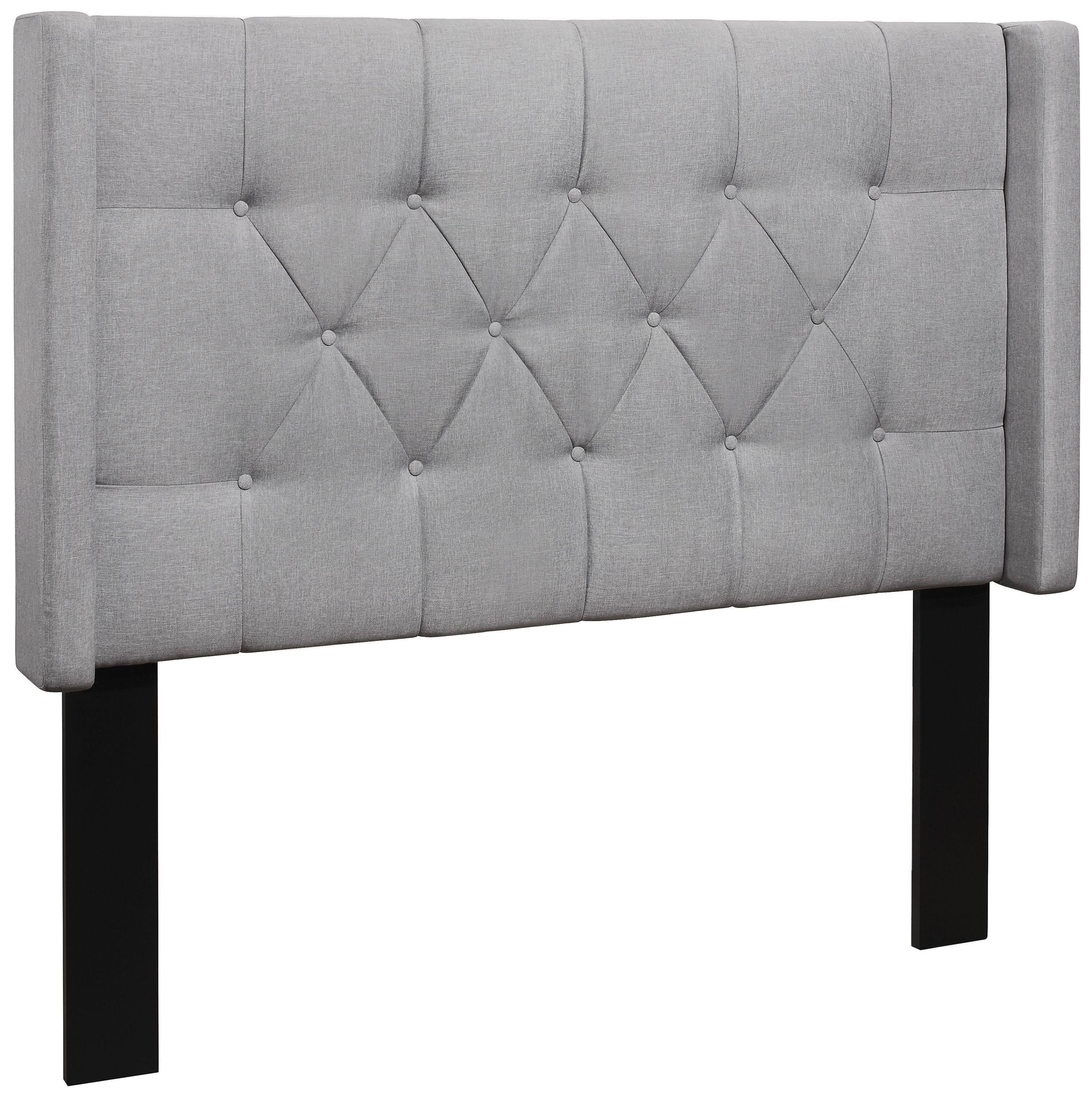 King Light Gray Linen Headboard Y7402