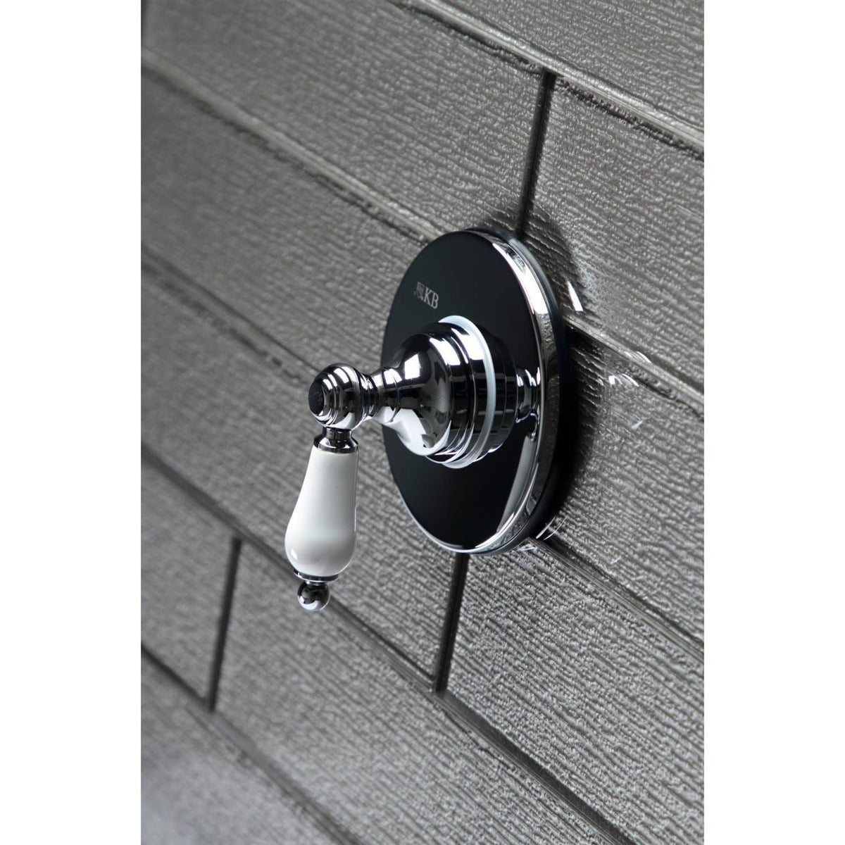Polished Brass Three-Way Diverter Valve with Trim Kit J435356