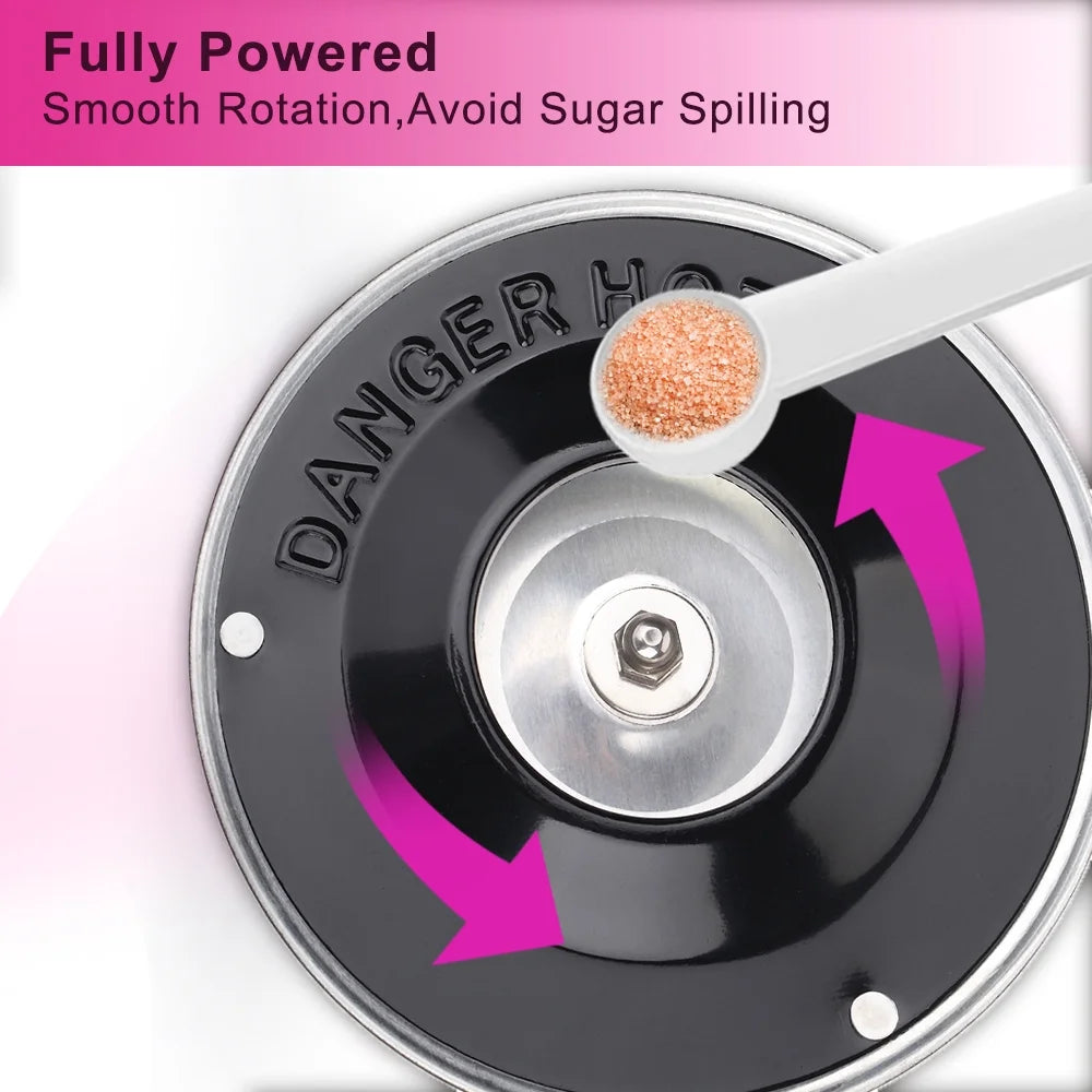 Portable Cotton Candy Machine with Bowl Sugar 10pcs V89356