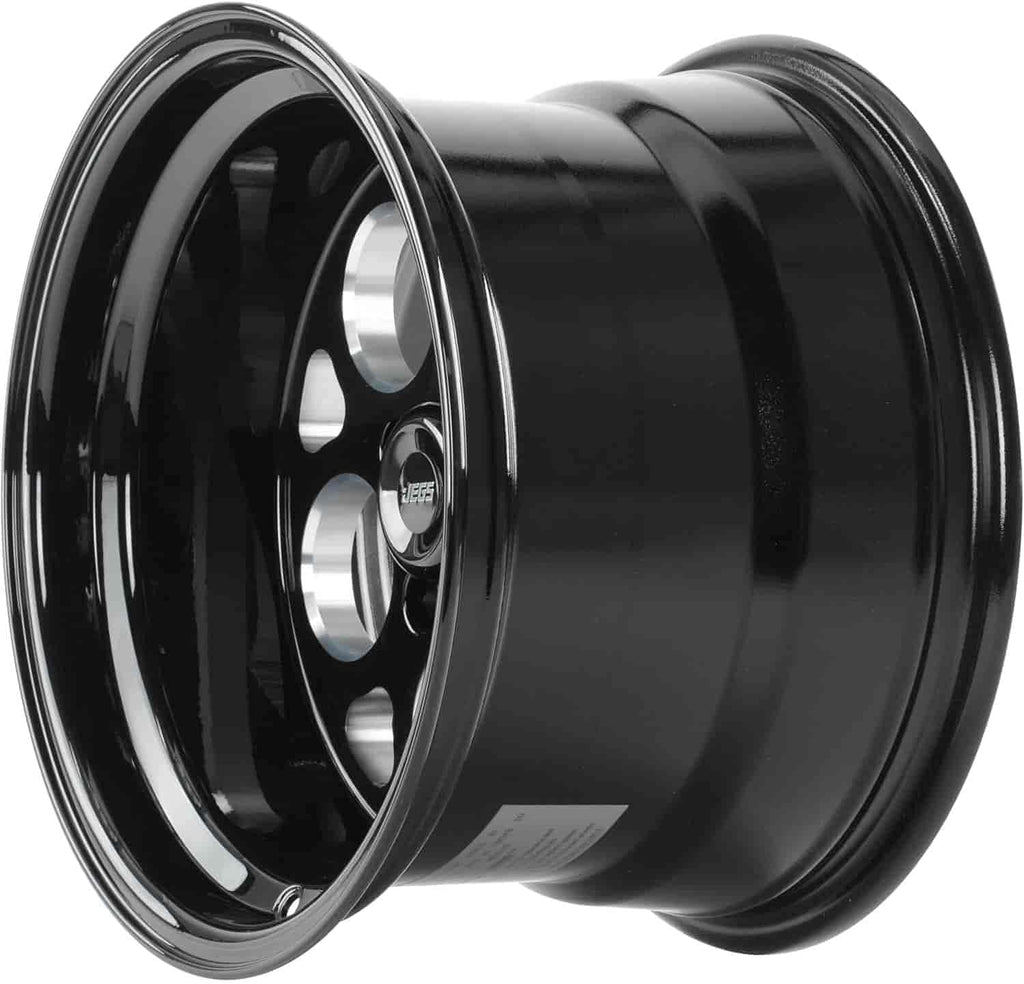 Gloss Black 15” x 10” Wheel with Center Cap E346
