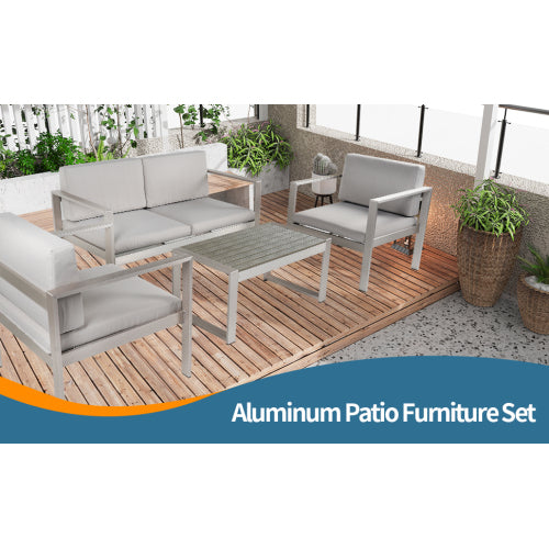 Aluminum 4 Piece Sofa Seating Group L23061