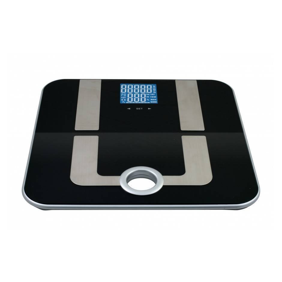Stainless Steel Black Glass Scale V83360