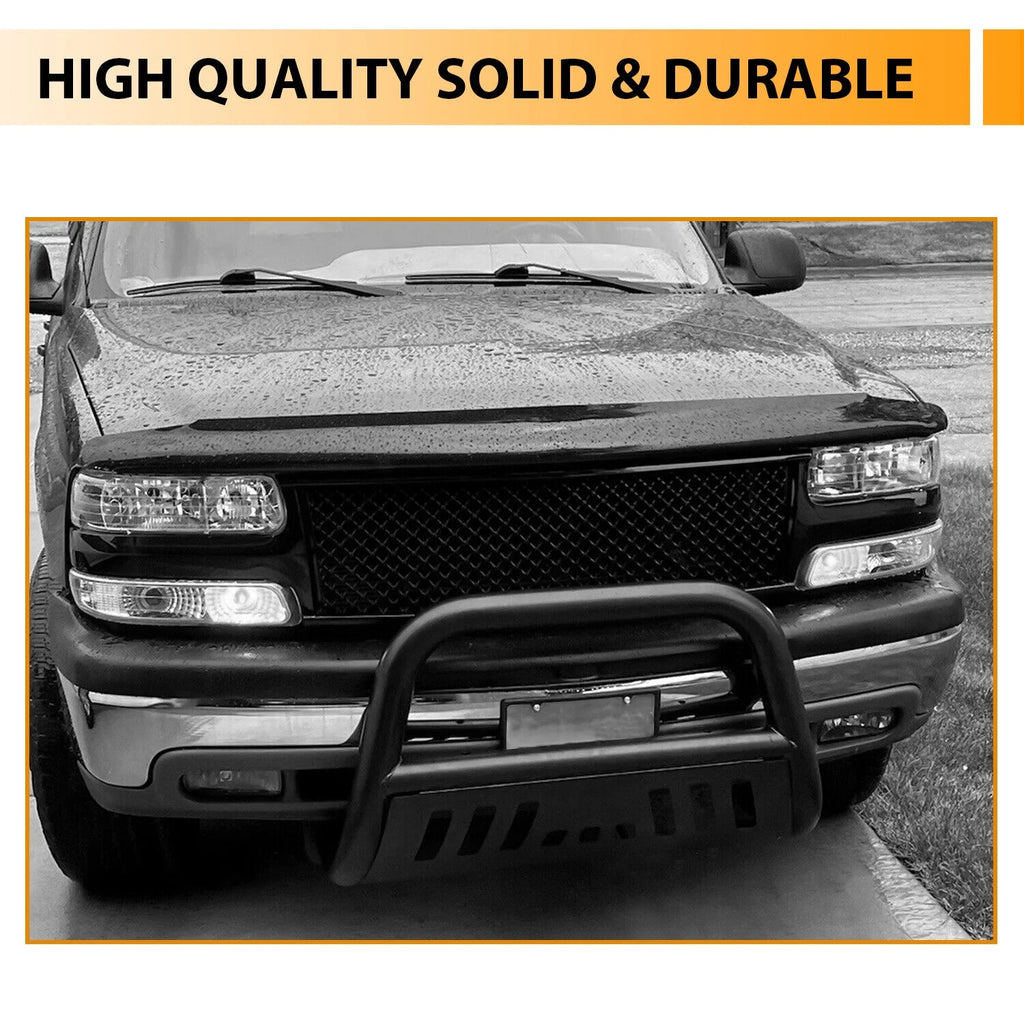 Black 3" Bull Bar Bumper Grille Guard R41382