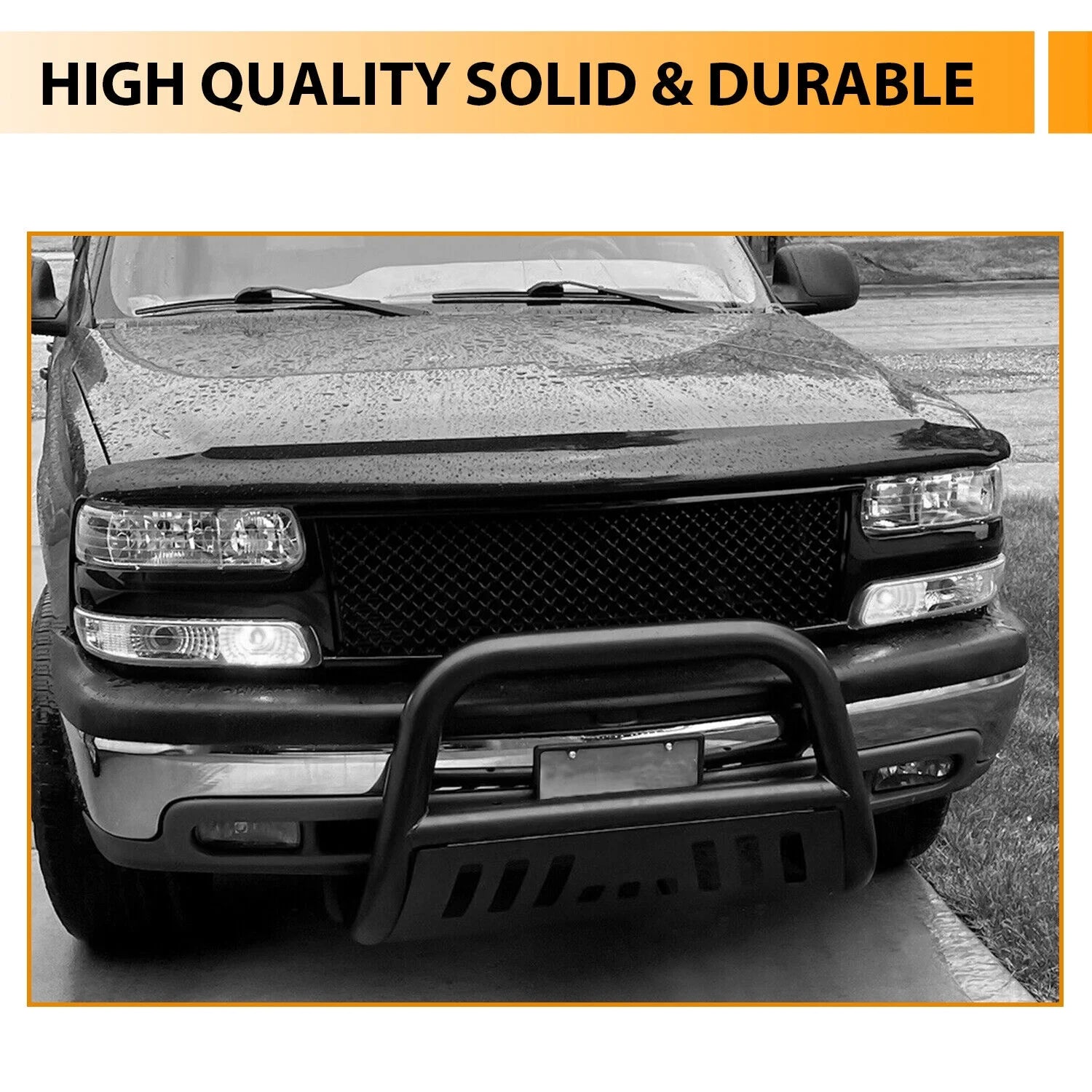 Black 3" Bull Bar Bumper Grille Guard R41382