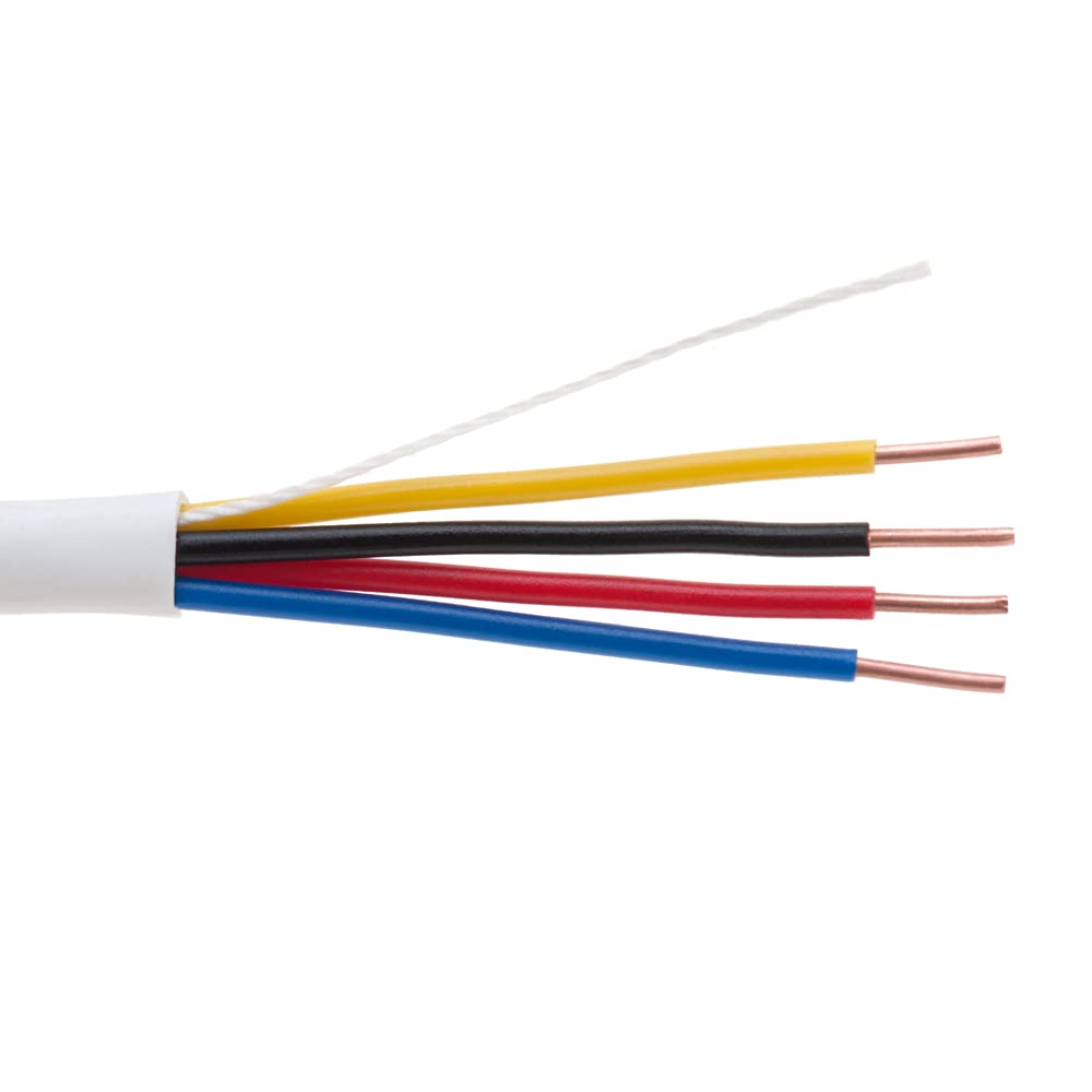 Bulk 22/4 Solid Conductor Alarm Control Cable 500ft Unshielded, Pack of 2 O85958