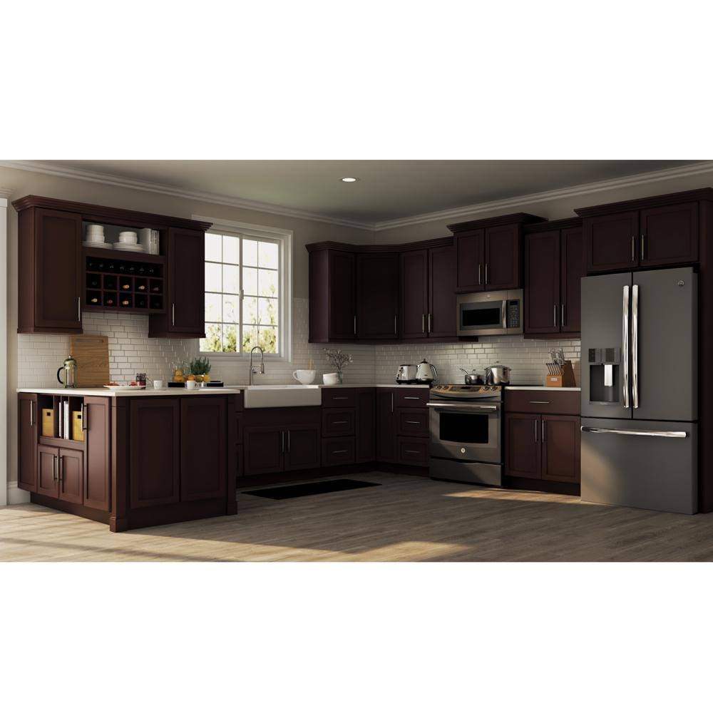 Shaker Assembled Wall Kitchen Cabinet in Java Q2710