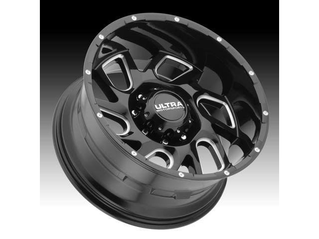 17x9 5x127 +10mm Black/Milled Wheel Rim O9664