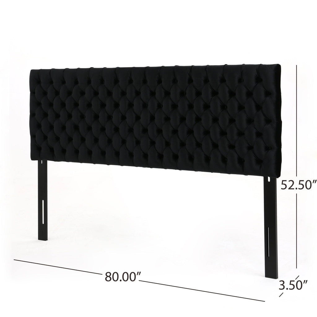 Light Beige Button Tufted Headboard King X230987