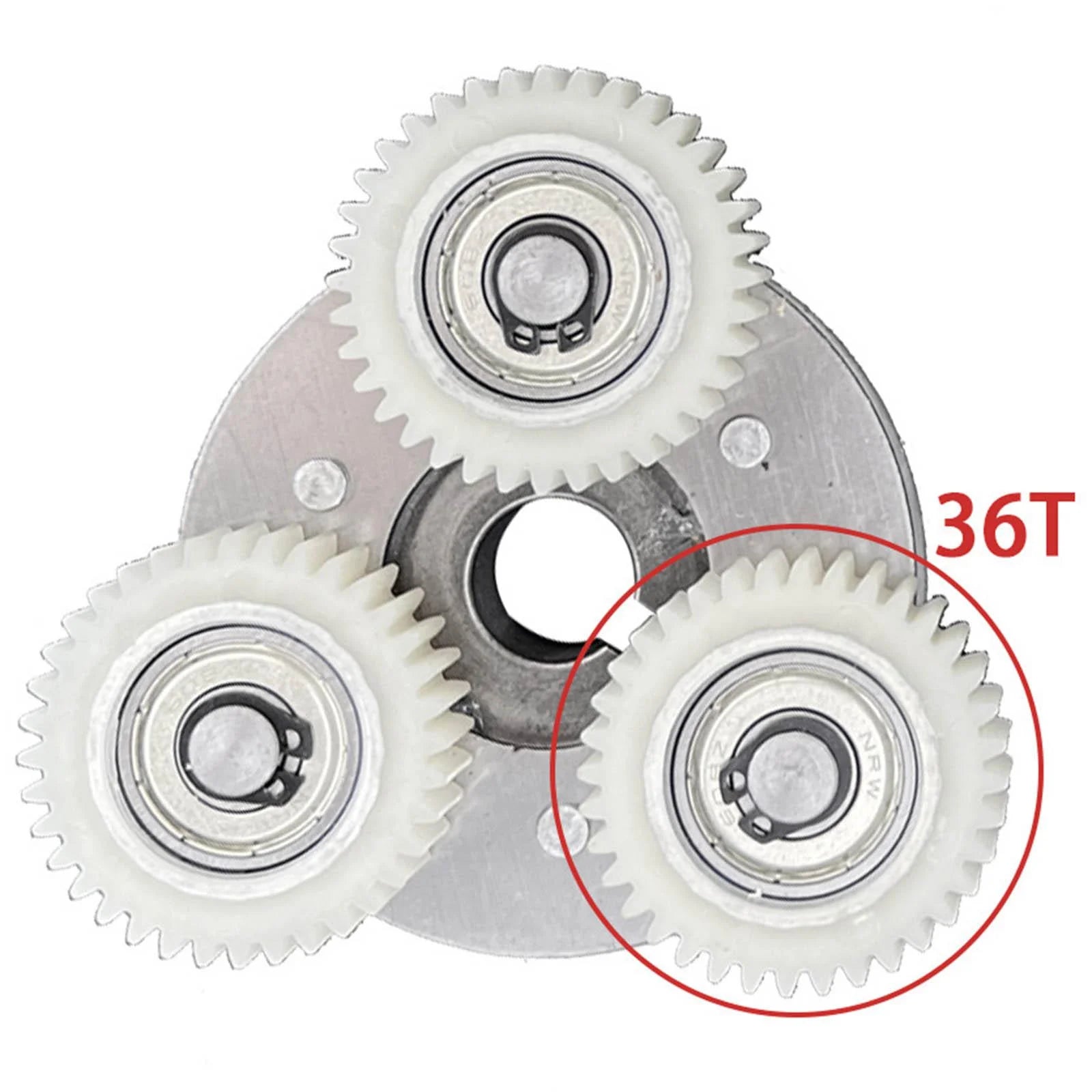 3pcs 6T Planetary Gears Set, Outer Diameter 37mm, Nylon K342