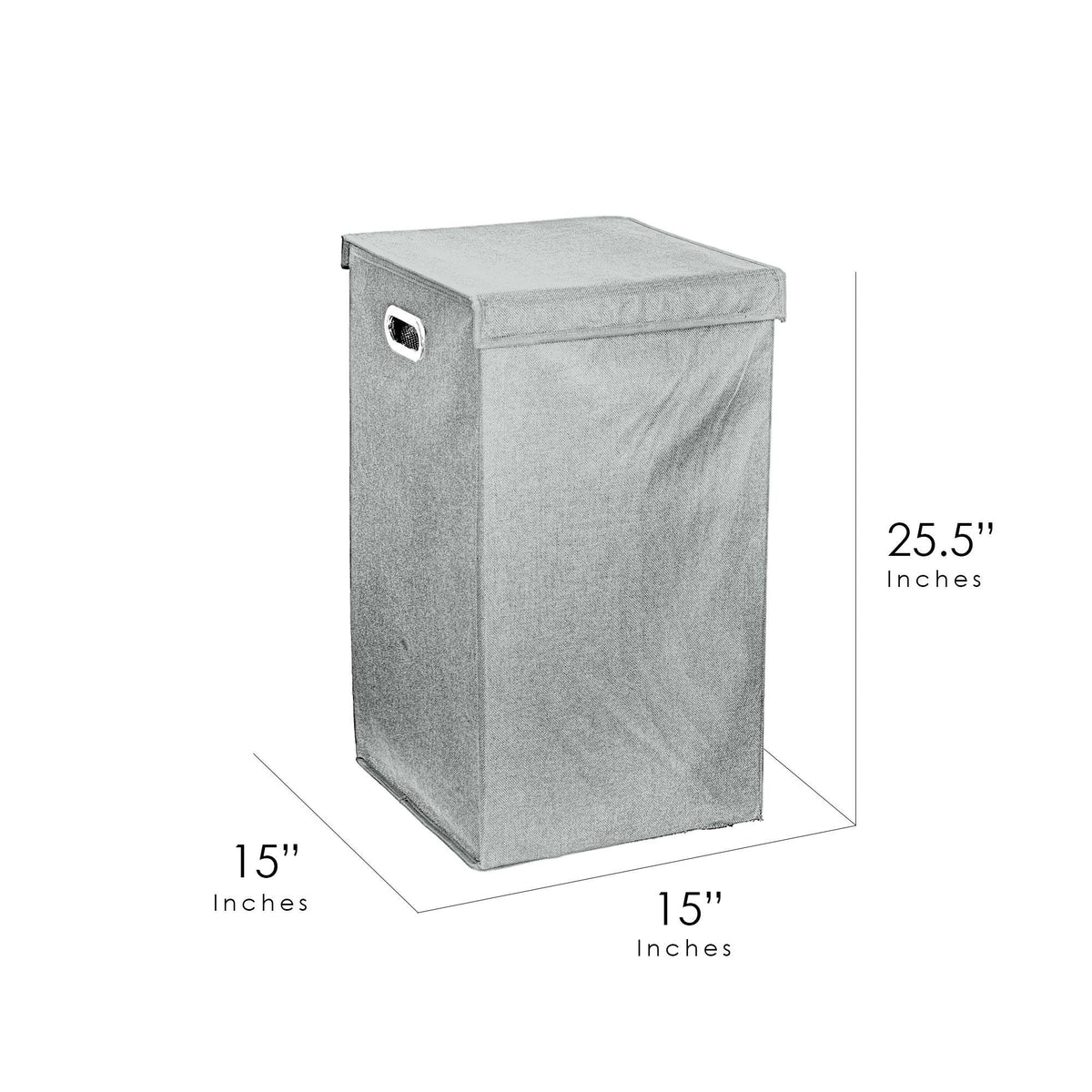 Grey Collapsible Laundry Hamper P198