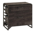 2 Drawer Lateral File Cabinet in Dark Gray Hickory G3233