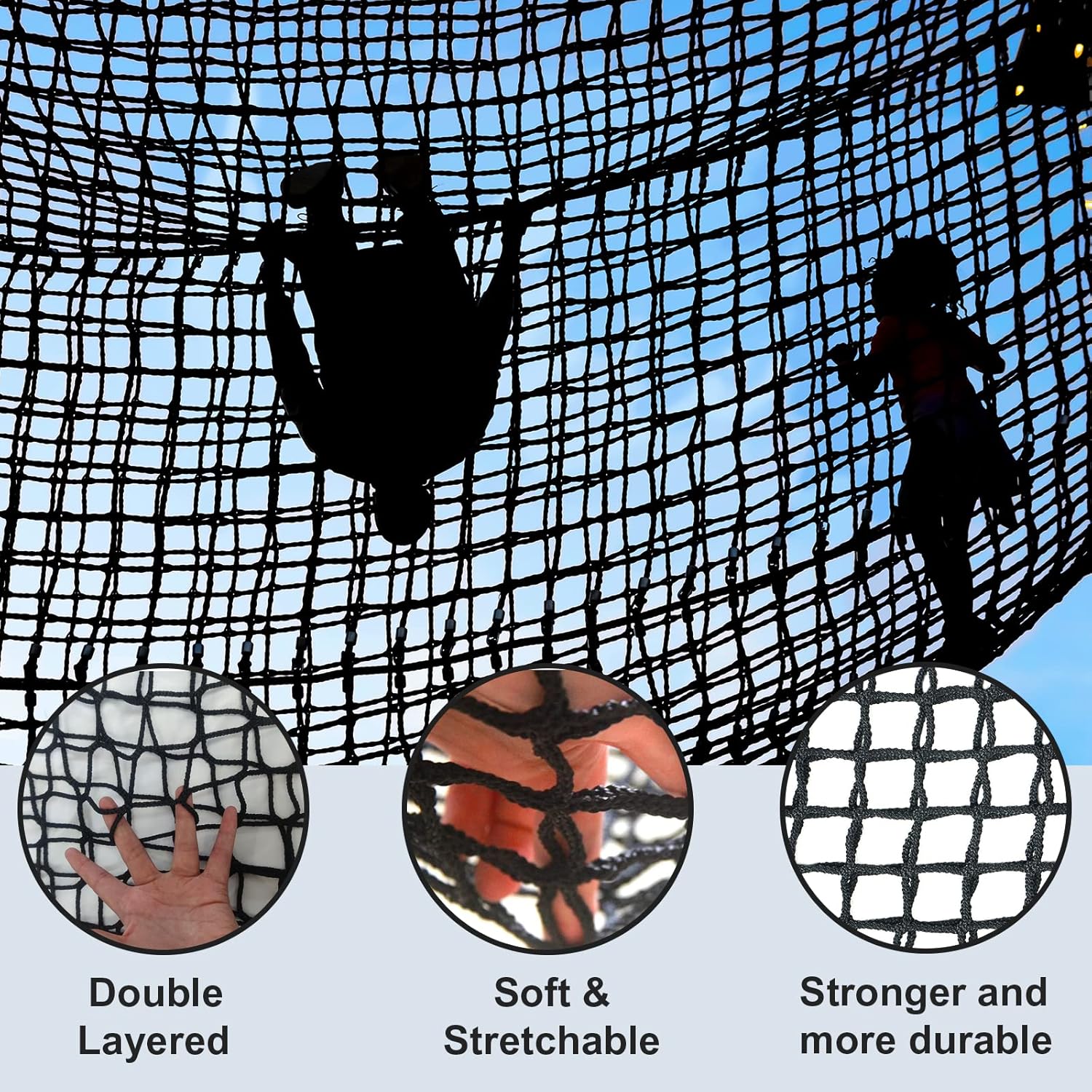 9.8 X 14.8FT Double Layers Climbing Cargo Net R96252