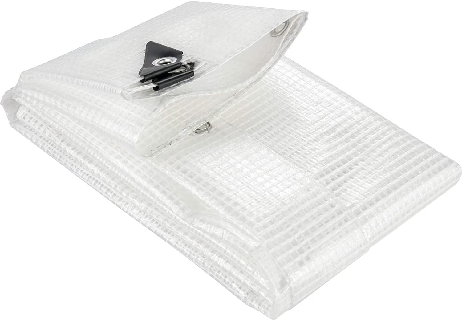 Clear Heavy Duty Waterproof Poly Tarp with Grommets (8 X 10 FT) Z44166