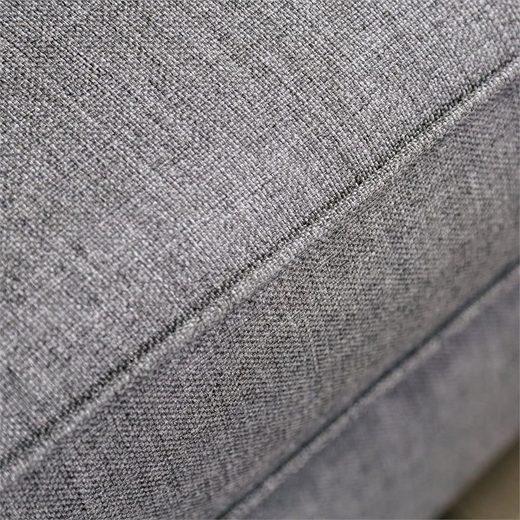 Bluish Gray Fabric 3-Piece Sofa Set with Ottoman W859