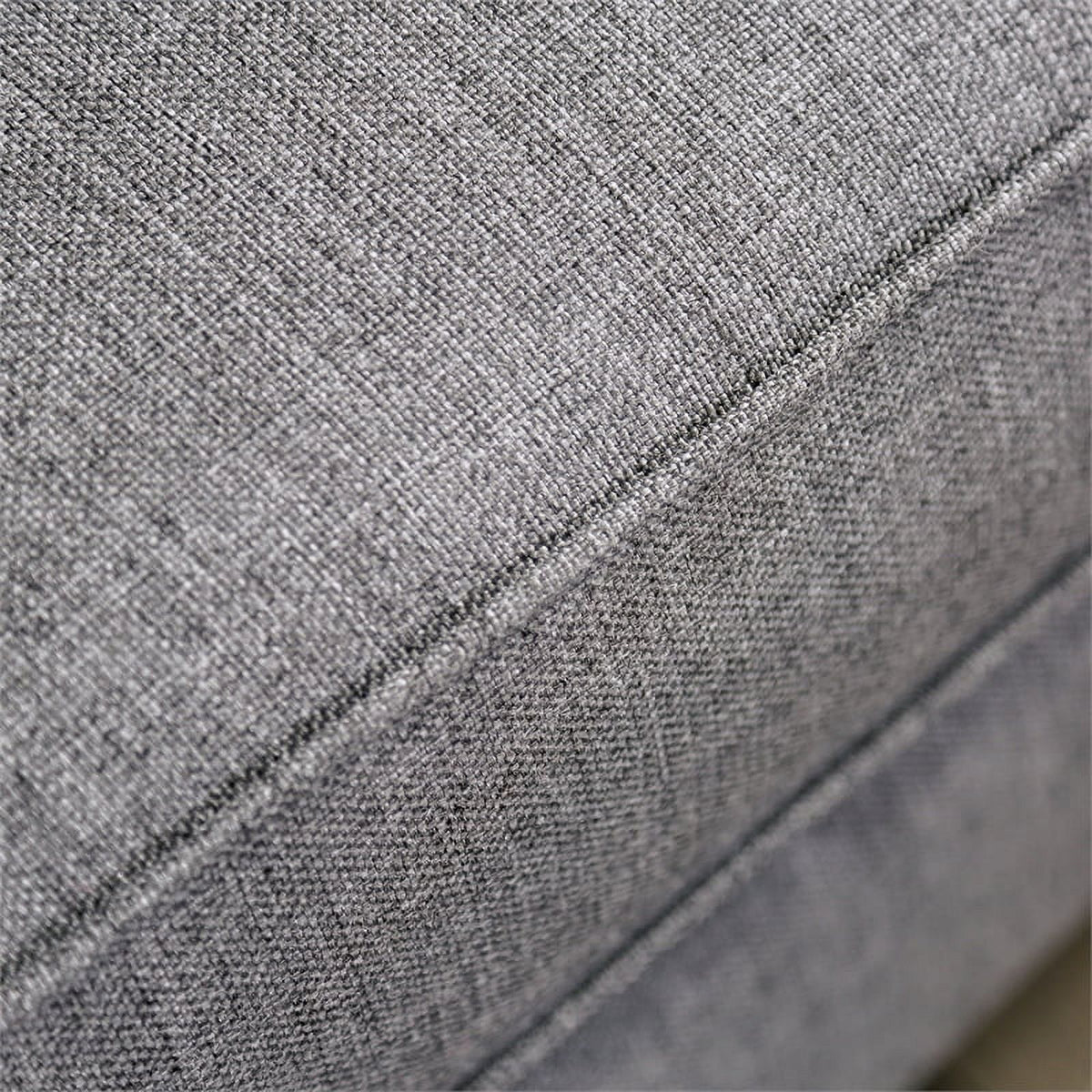 Bluish Gray Fabric 3-Piece Sofa Set with Ottoman W859
