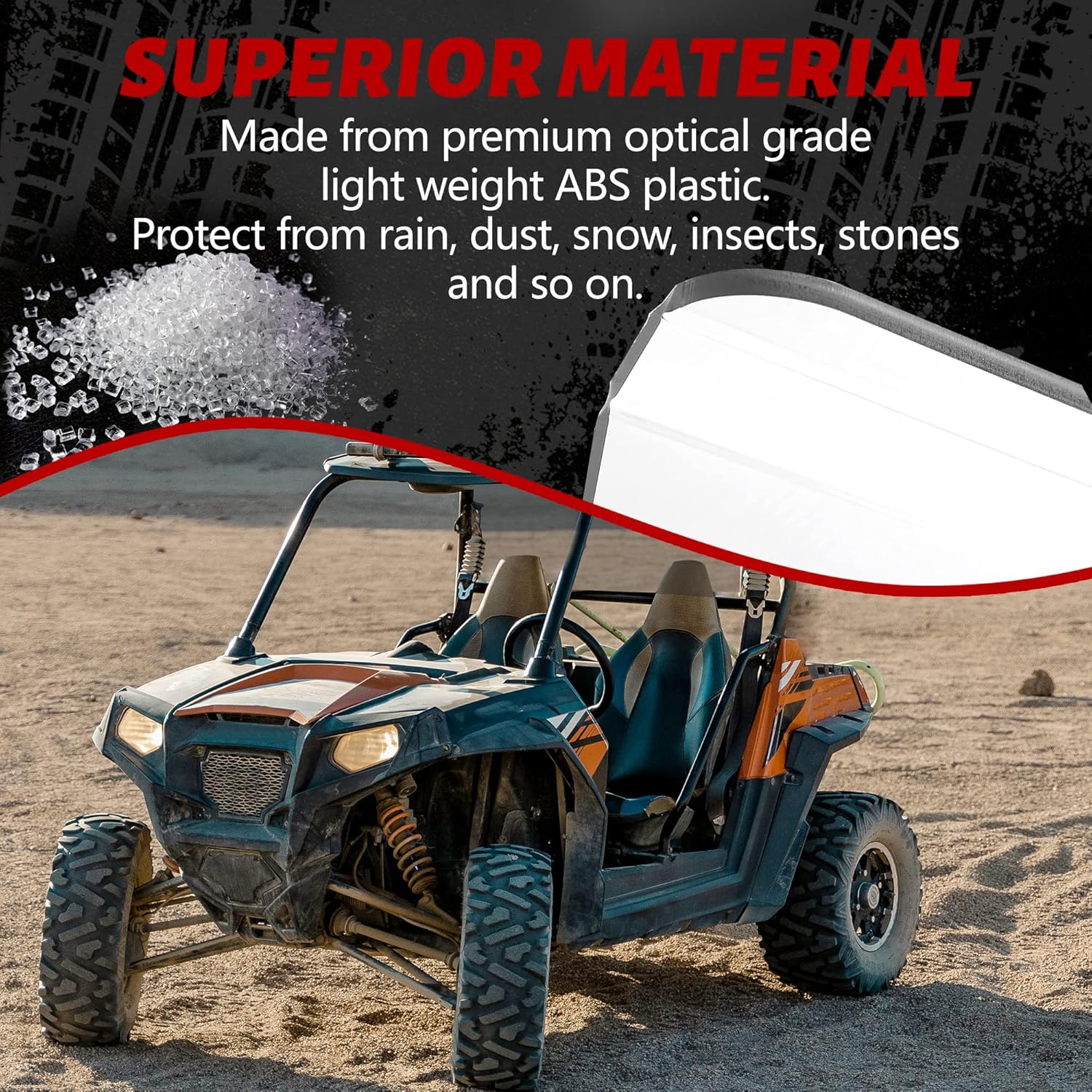 Front Clear Folding Windshield C74931