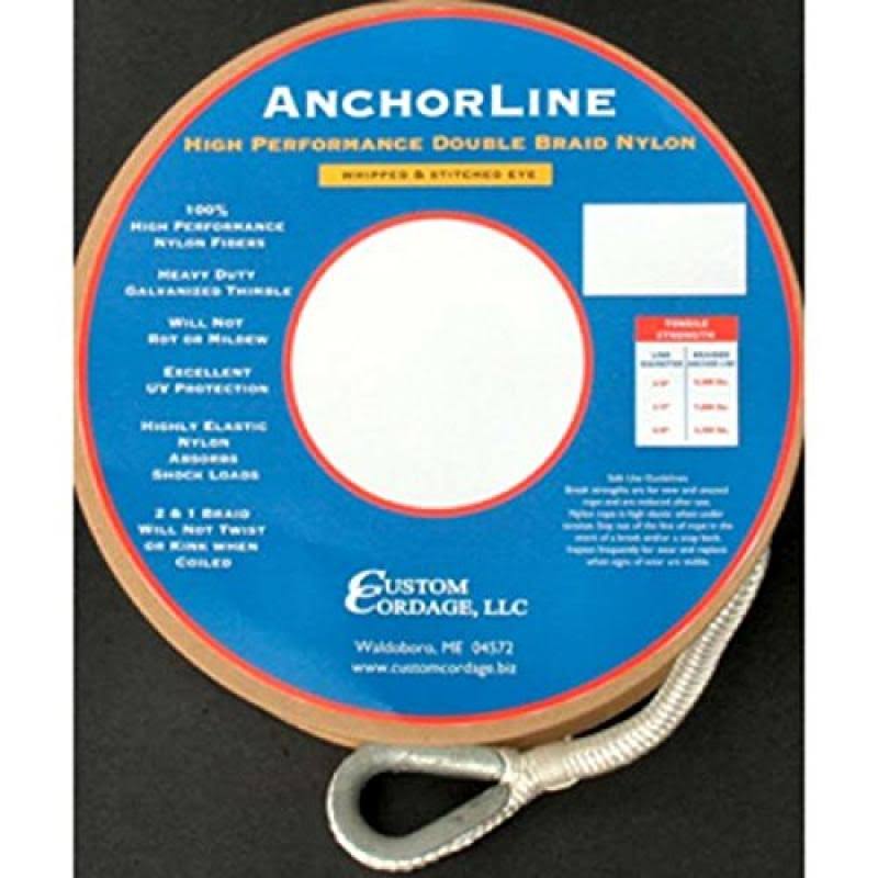 Double Braid Anchor Line 5/8x22x250 White 275 J98193