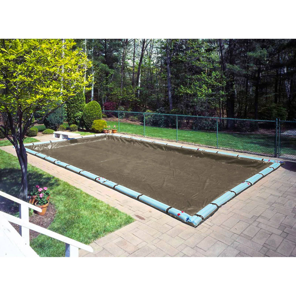 Blue/Black Rectangular Winter Pool Cover V450595