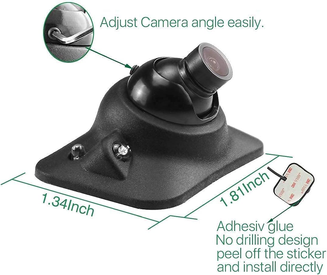 90 Universal Trajectory Backup Camera HD Side View Blind Spot Camera Pack of 2 K4791