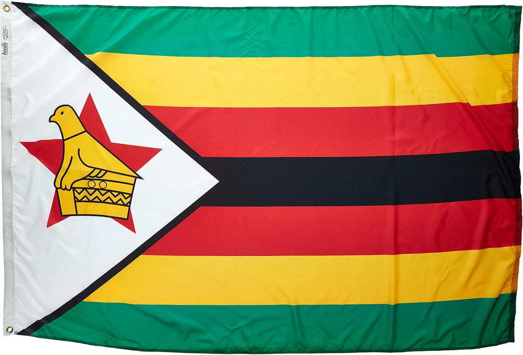 Zimbabwe Flag, 5x8 ft, Nylon L84150
