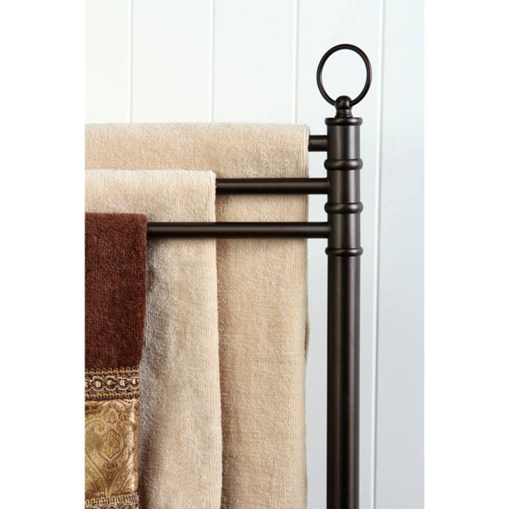 Oil Rubbed Bronze Freestanding Towel Rack S82449