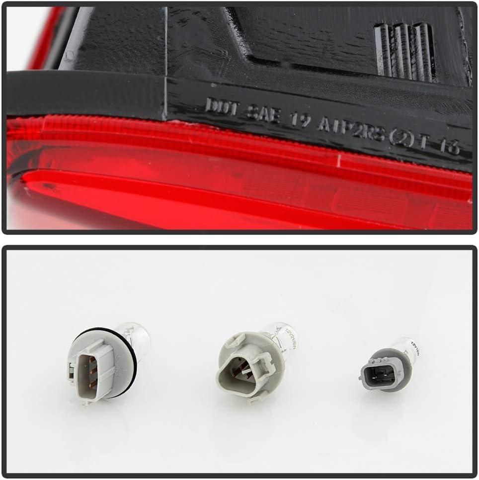 Dark Red Tail Lights Assembly Pair Set P834701