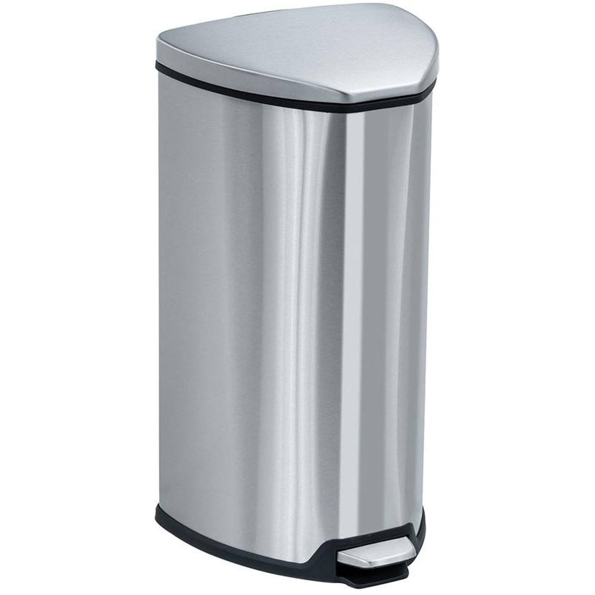 Stainless Steel Trash Can with Flip Lid and Foot Pedal F9025
