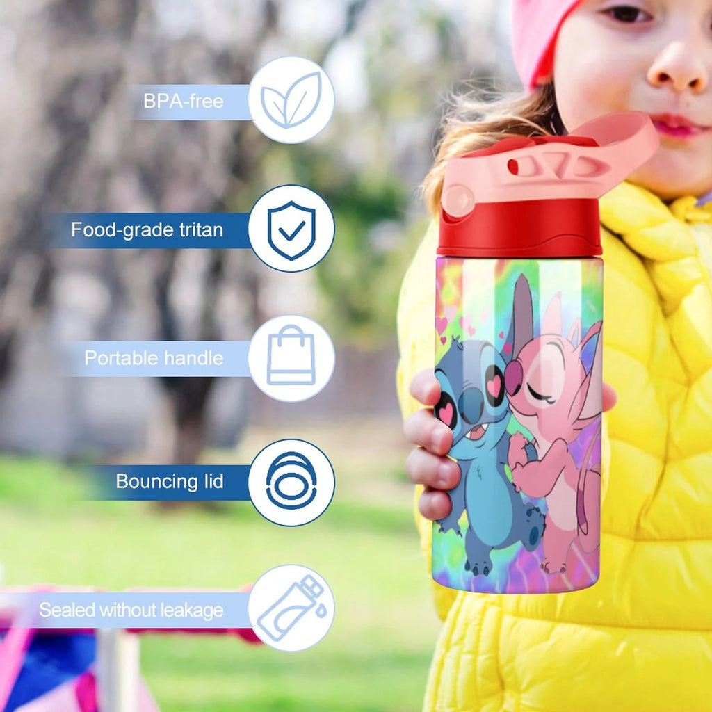 Stainless Steel Vacuum Insulated Water Bottle With Straw J164