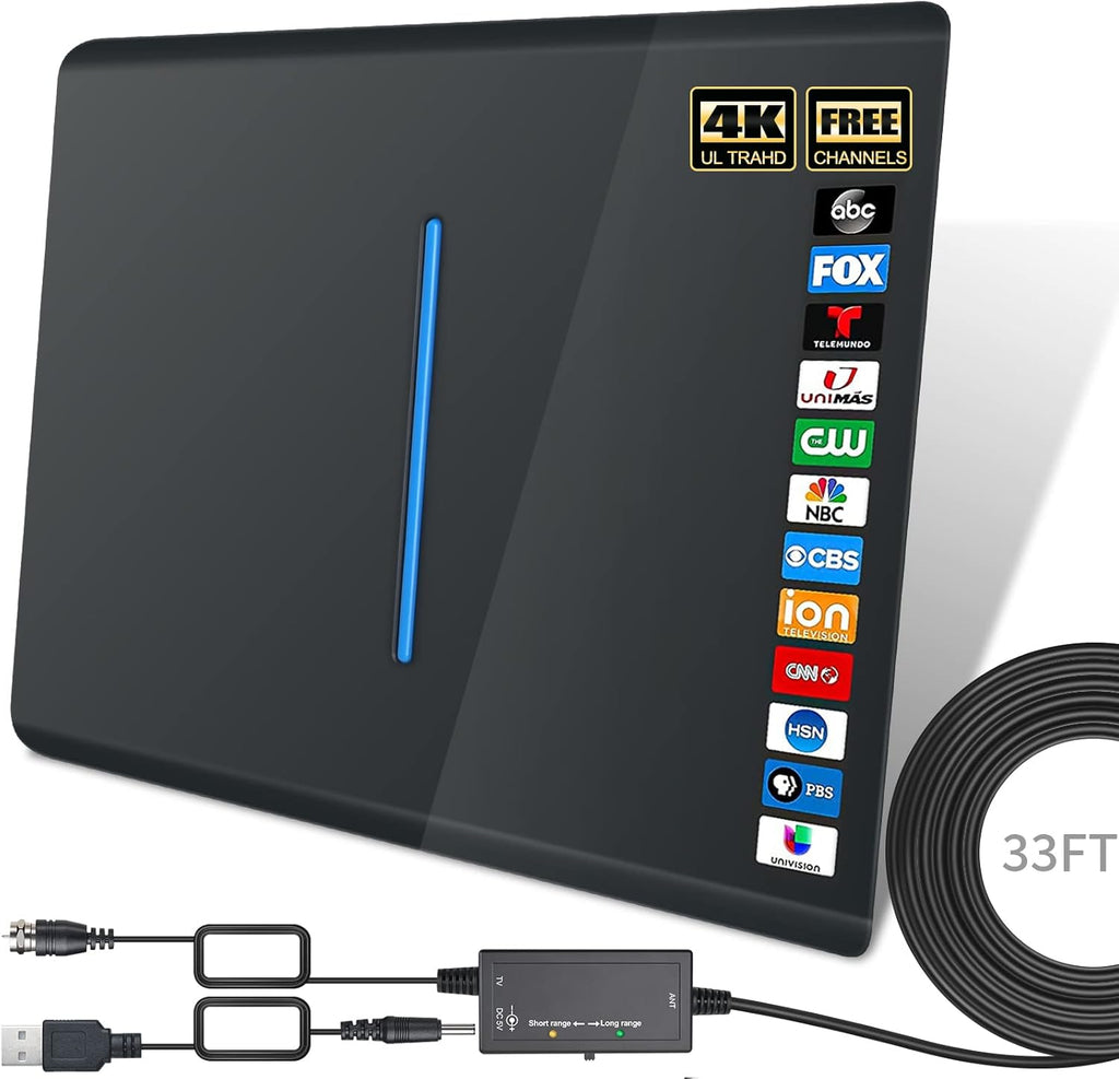 Amplified HD TV Antenna with 33ft Coaxial Cable G19583