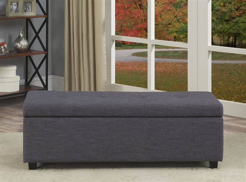 Upholstered Storage Bench B129