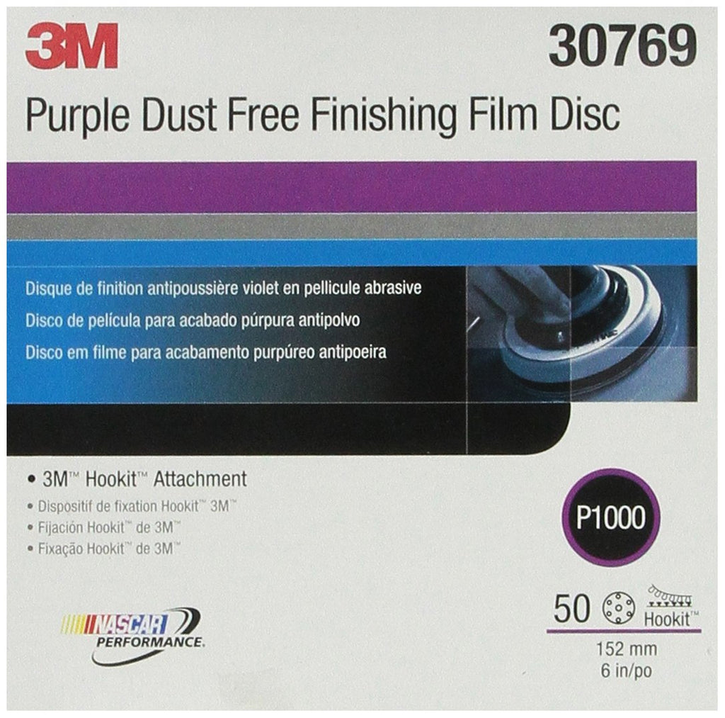 Purple Finishing Film Abrasive Disc, 6 in, P2000, 50 Discs J257