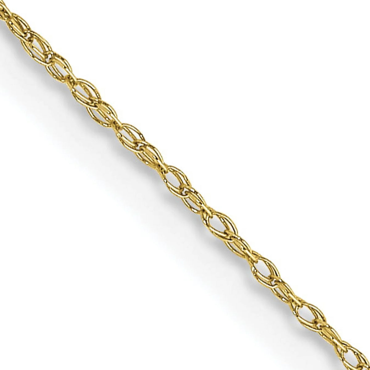 10K Yellow Gold Cable Rope Chain Necklace 16 Inches P9979