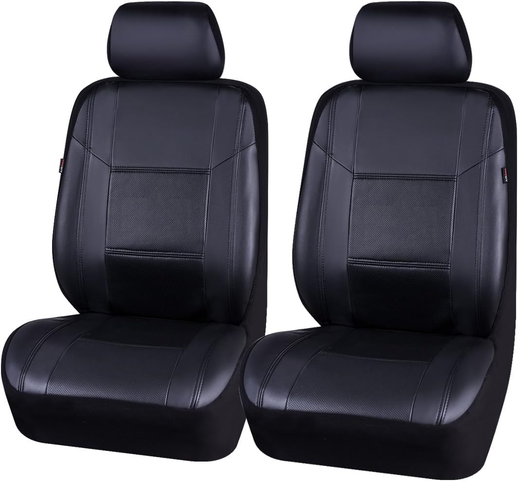 2 Pc PU Leather Car Seat Covers N517009