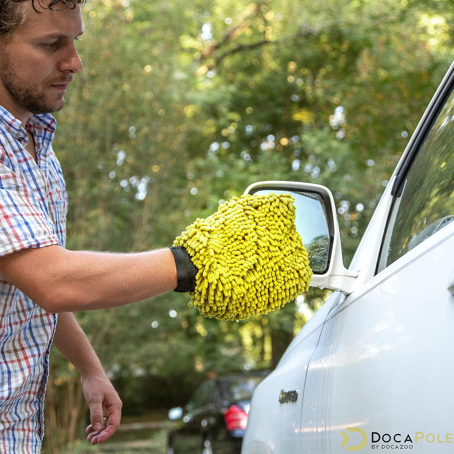 5-12 Foot Car Cleaning Kit with Soft Car Wash Brush, Car Squeegee, Car Wash Mitt, Microfiber Cleaning Head & Extension Pole U786