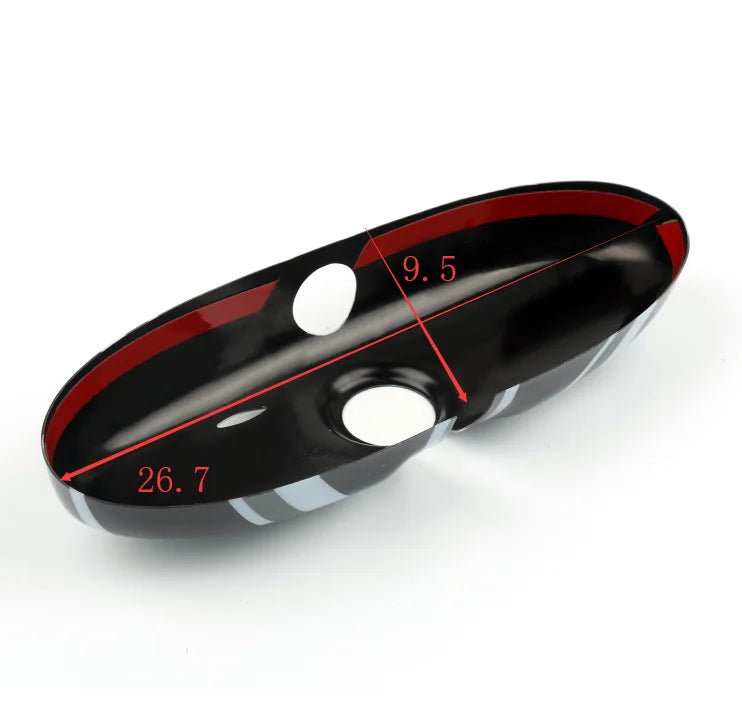 Black Union Jack Rear View Mirror Cover H210822