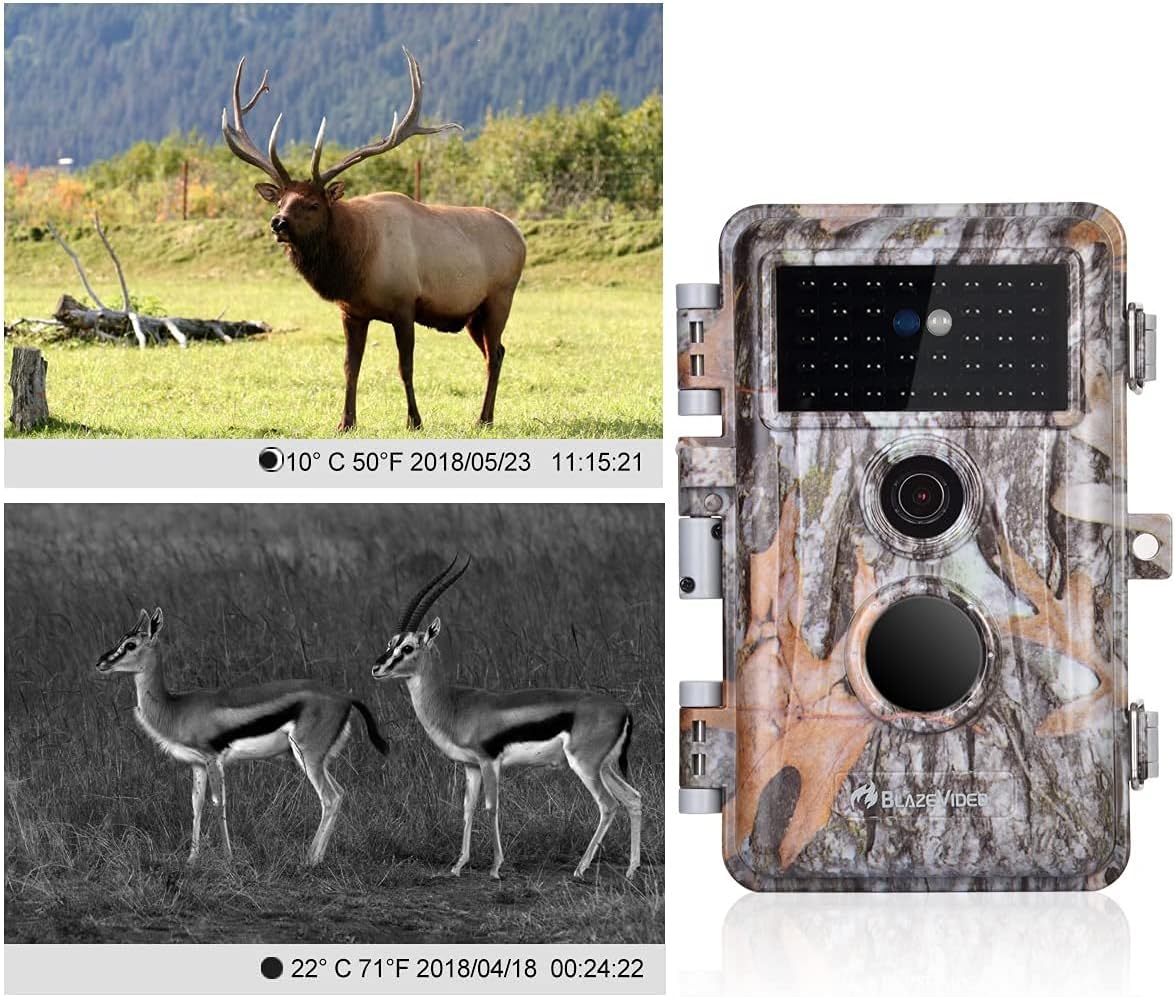 4-Pack 24MP 2304x1296P MP4 Video Trail Cameras J588