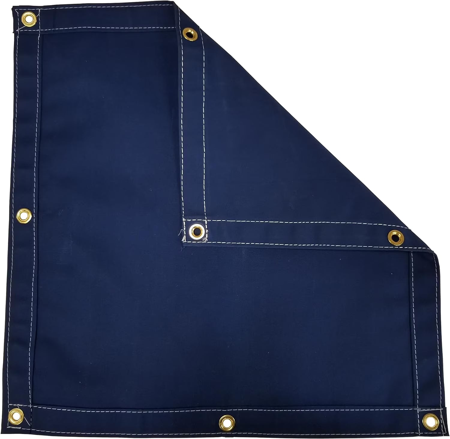 Blue Polyester Canvas Tarp 14 Ft. X 20 Ft. 14.5 Oz. M878
