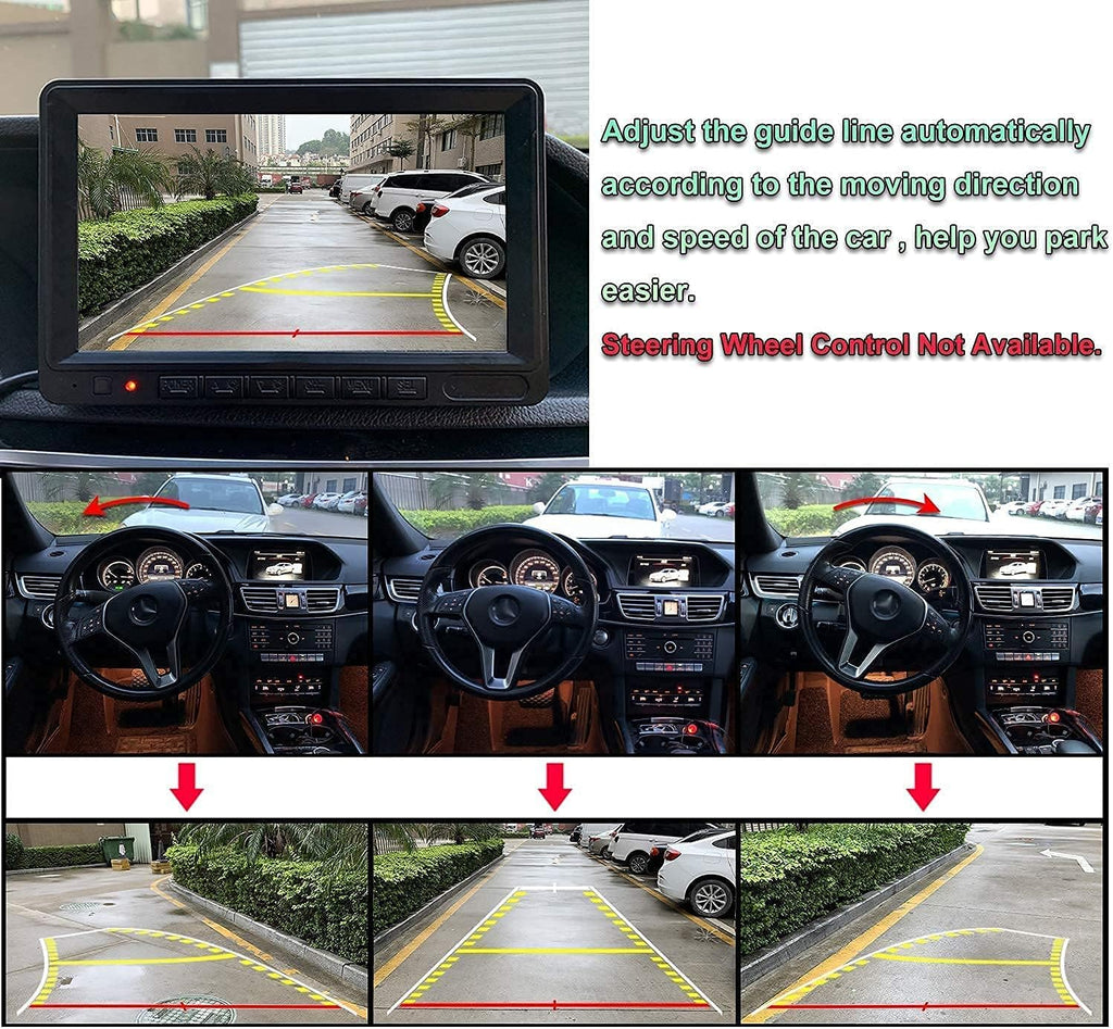90 Universal Trajectory Backup Camera HD Side View Blind Spot Camera Pack of 2 K4791