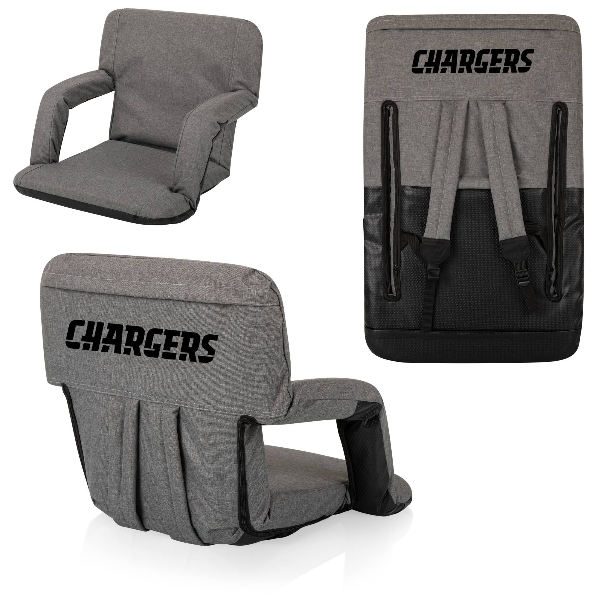 Gray Portable Reclining Stadium Seat K8184