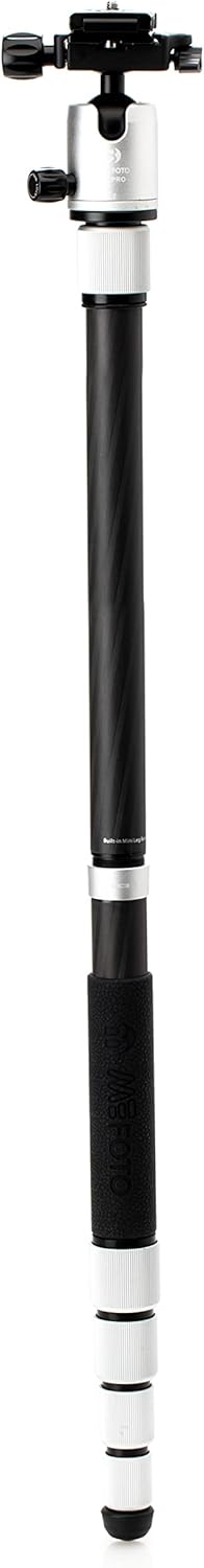 Silver 1 Series Carbon Fiber Travel Tripod with Ballhead and Monopod P787