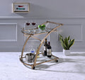 Gold Rolling Bar Serving Cart C2295