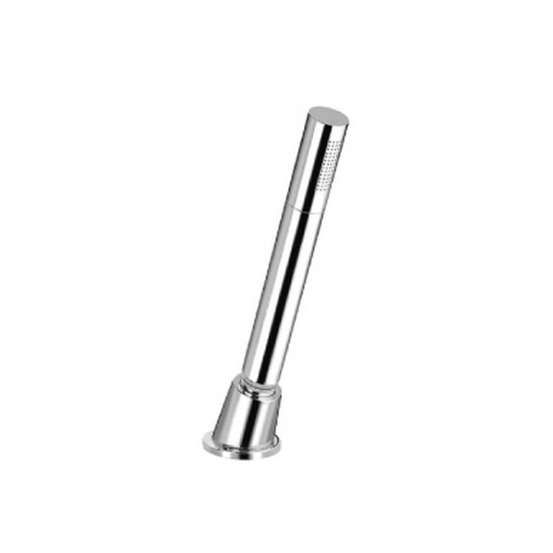Brushed Nickel Deck Mount Hand Held Holder with Hose I92758