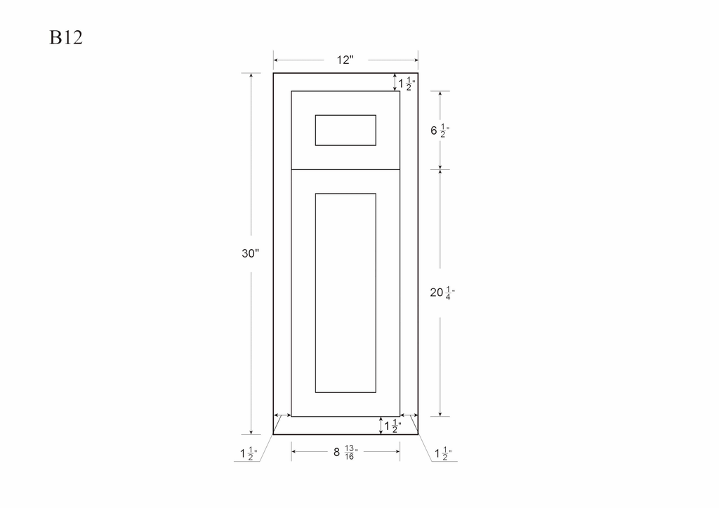 21 inch Wide Base Cabinet Snow White Inset Shaker Single Door Single Drawer Unassembled C7229