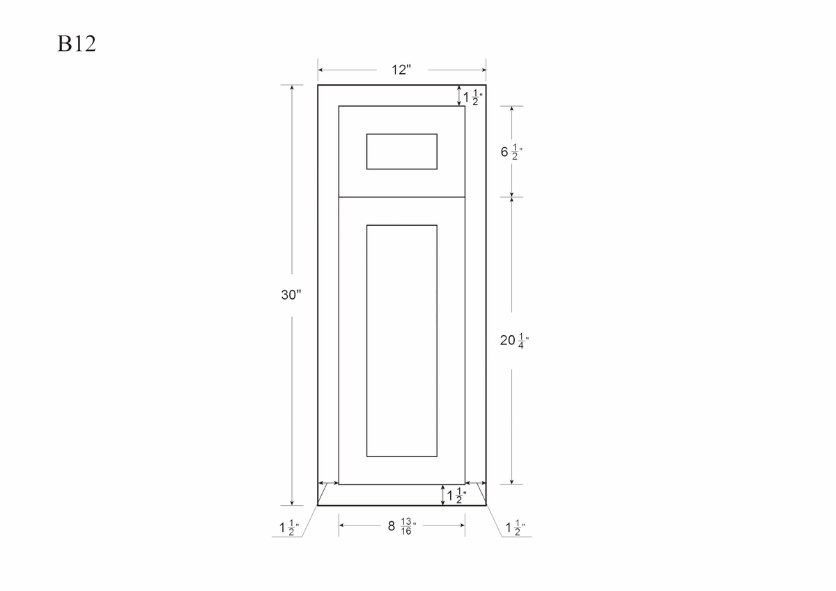 21 inch Wide Base Cabinet Snow White Inset Shaker Single Door Single Drawer Unassembled C7229
